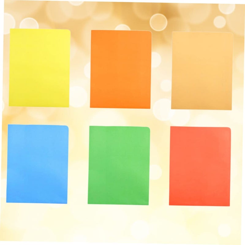 6 Pack Colorful Paper File Folders Multipurpose Office Document Holder Blue - Image 4