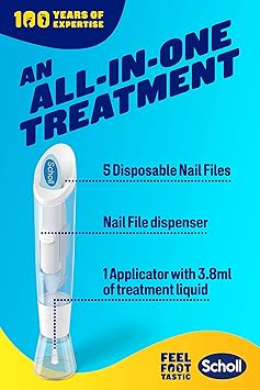 Scholl Fungal Nail Treatment 38 ml Fungal Nail Infection Treatment and Prevention Kit Includes 38ml Liquid and 5 Disposable Nail Files Pack of 1 - Image 3