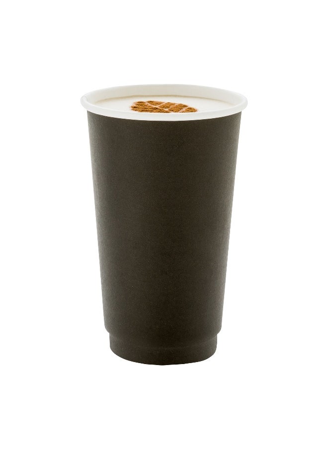 Restaurantware Restaurantware 16-Ounce Disposable Cups, Pack of 500 Double Wall Hot Cups – Lids Sold Separately, Rippled Wall and Black Paper Insulation, Ideal for Serving Coffee, Hot Chocolate, Tea, and Mor  - Image 2