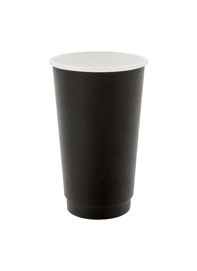 Restaurantware Restaurantware 16-Ounce Disposable Cups, Pack of 500 Double Wall Hot Cups – Lids Sold Separately, Rippled Wall and Black Paper Insulation, Ideal for Serving Coffee, Hot Chocolate, Tea, and Mor  - Image 1