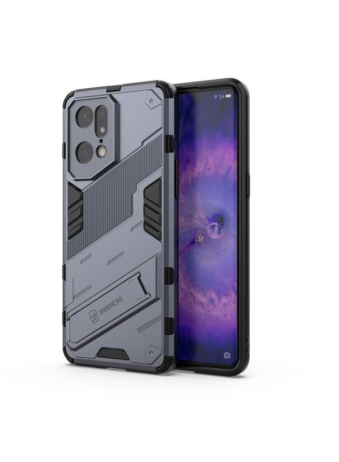 S-TOP Case For OPPO Find X5 Pro Punk Armor 2 in 1 PC + TPU Shockproof Phone Case with Invisible Holder - Image 1