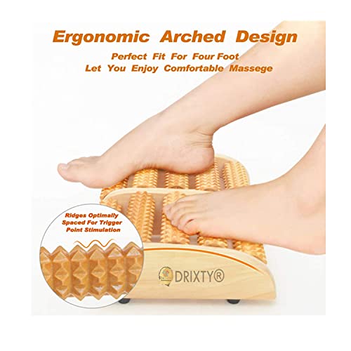 DRIXTY Wooden Body Stress Buster and Acupressure Point Device Relaxation Health Care Product Legs Pain Relief Wood Massager Roller/Foot Massager Roller (Wooden) - Image 5