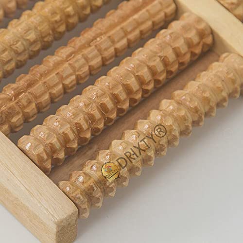 DRIXTY Wooden Body Stress Buster and Acupressure Point Device Relaxation Health Care Product Legs Pain Relief Wood Massager Roller/Foot Massager Roller (Wooden) - Image 3