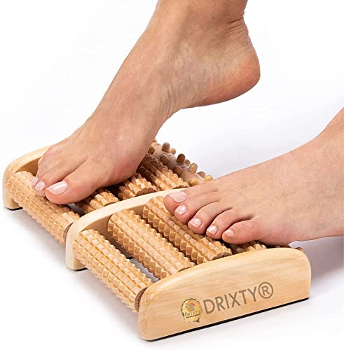DRIXTY Wooden Body Stress Buster and Acupressure Point Device Relaxation Health Care Product Legs Pain Relief Wood Massager Roller/Foot Massager Roller (Wooden) - Image 2