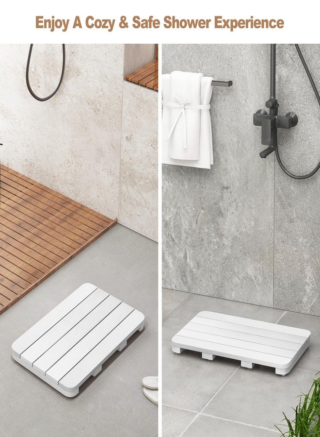 Giantex Outdoor Shower Mat, Waterproof HIPS Spa Bath Mat, Bathtub Mat, Bath Board for Tub Bathroom Sauna Indoor & Outdoor Use, Non Slip Shower Floor Mat Easy to Clean 21.5" x 13.5" - Image 5