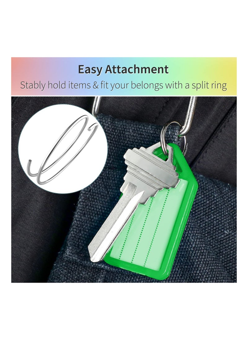 50 Pcs Key Chain Classified Tag Luggage Assorted Color Plastic Key Chain Labels for Pets Hotel Home Office Key Cabinet - Image 4