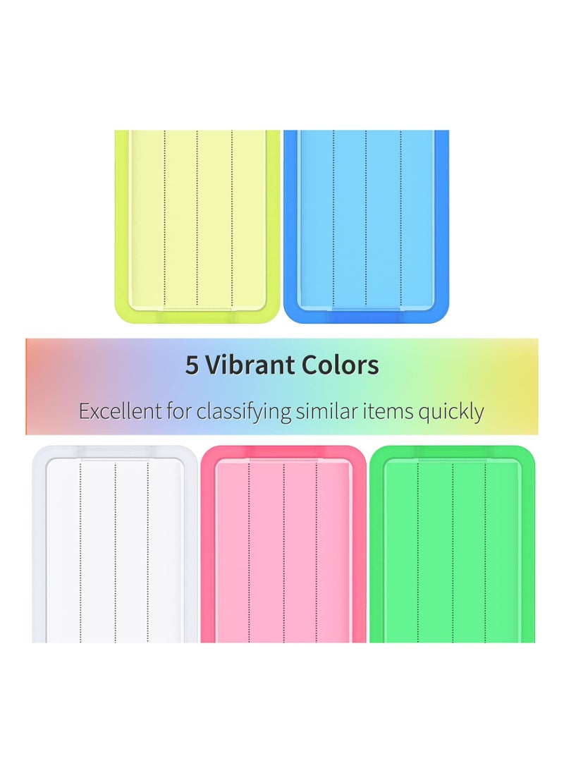 50 Pcs Key Chain Classified Tag Luggage Assorted Color Plastic Key Chain Labels for Pets Hotel Home Office Key Cabinet - Image 2