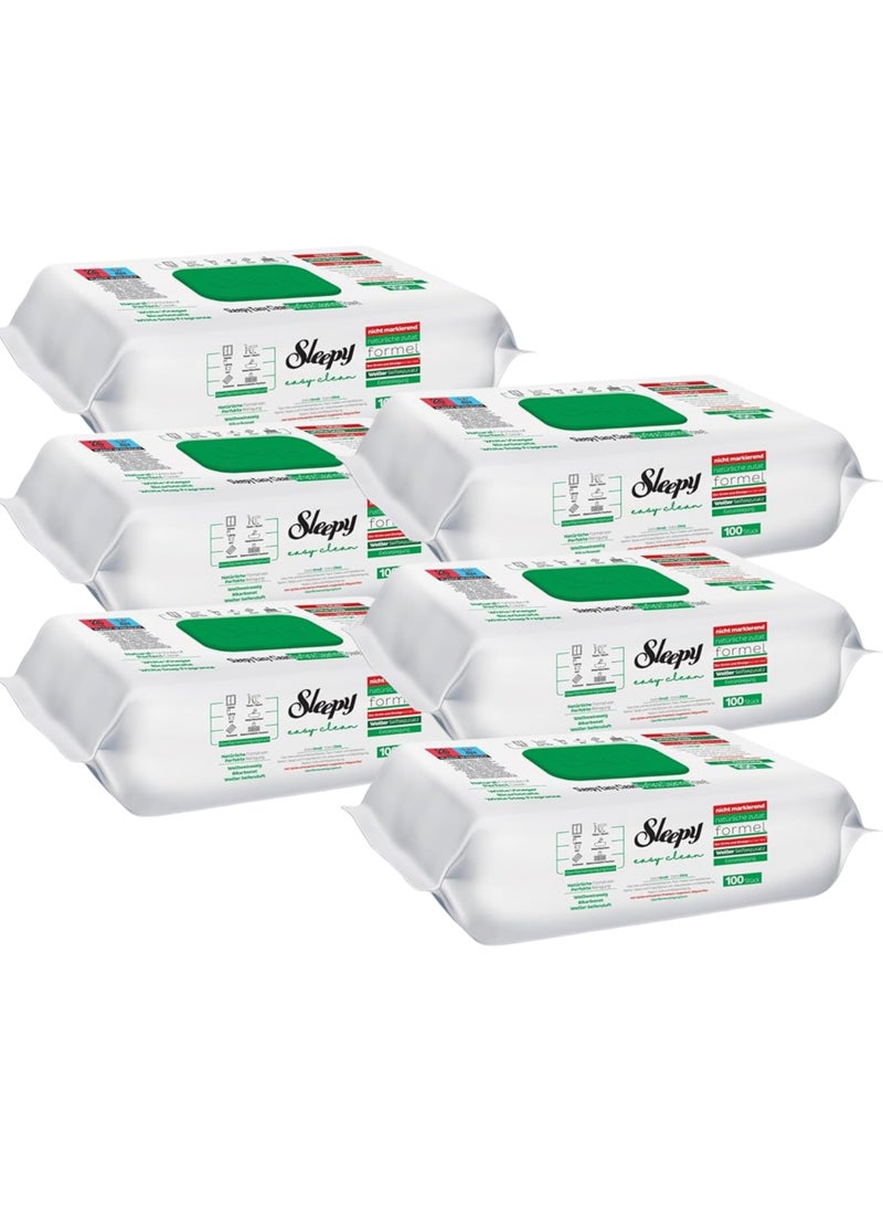 Sleepy Easy Clean Surface Cleaning Wipes – White Soap Scent, 6-Pack Economy Bundle - Image 1