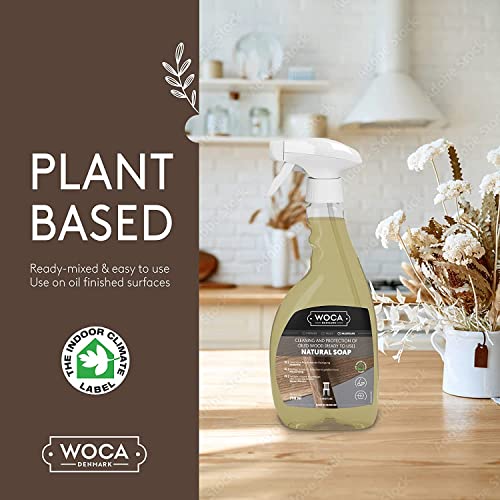 WOCA Denmark – Natural Soap – Ready to Use Spray -Plant Based Cleaner for Everyday Maintenance, 2 Pack - Image 4