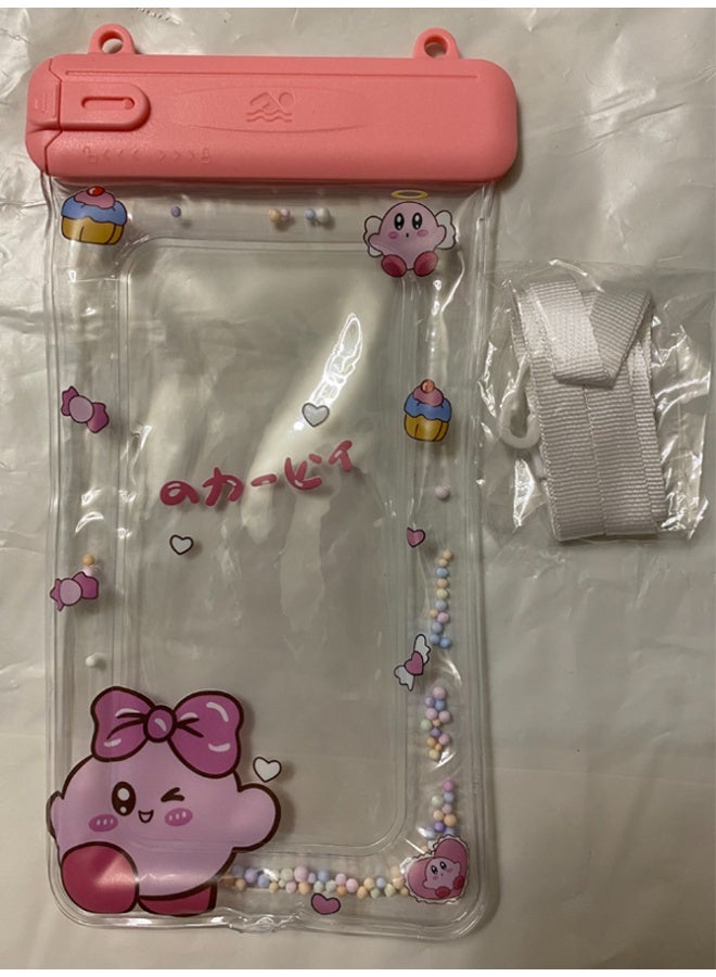 Fully protected sea case, Swimming Bag Waterproof Phone Case, Mobile Pouch PVC Cover Use at Beach or Swimming Pool, with Neck Strap For iPhone, Samsung, Xiaomi, Huawei, Redmi - Pink - Image 2