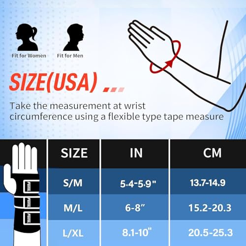 FEATOL Wrist Brace Hand Brace, Carpal Tunnel Wrist Splint Night Support for Women Men, Pain Relief Support -Tendonitis, Arthritis, Sprain, Left Hand, Medium/Large - Image 5
