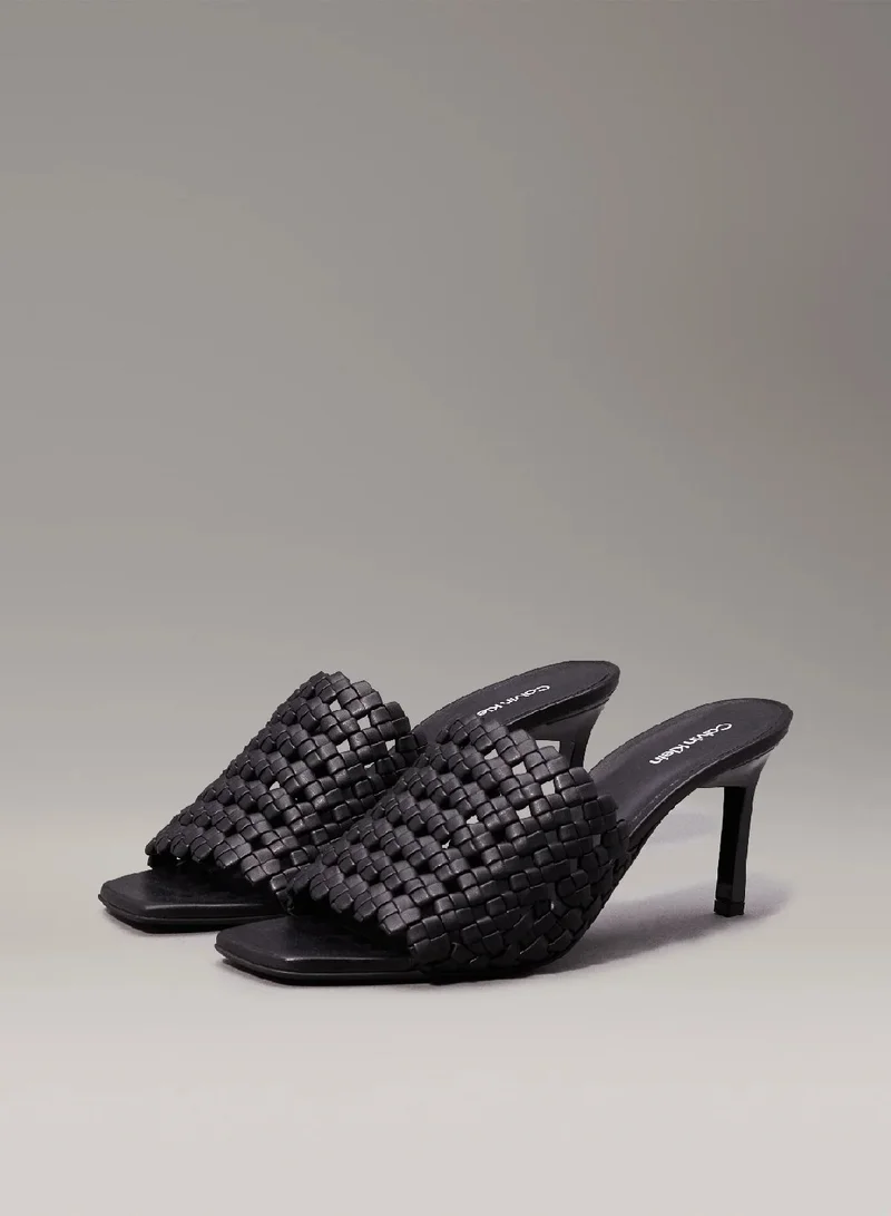 CALVIN KLEIN Woven Heeled Sandals