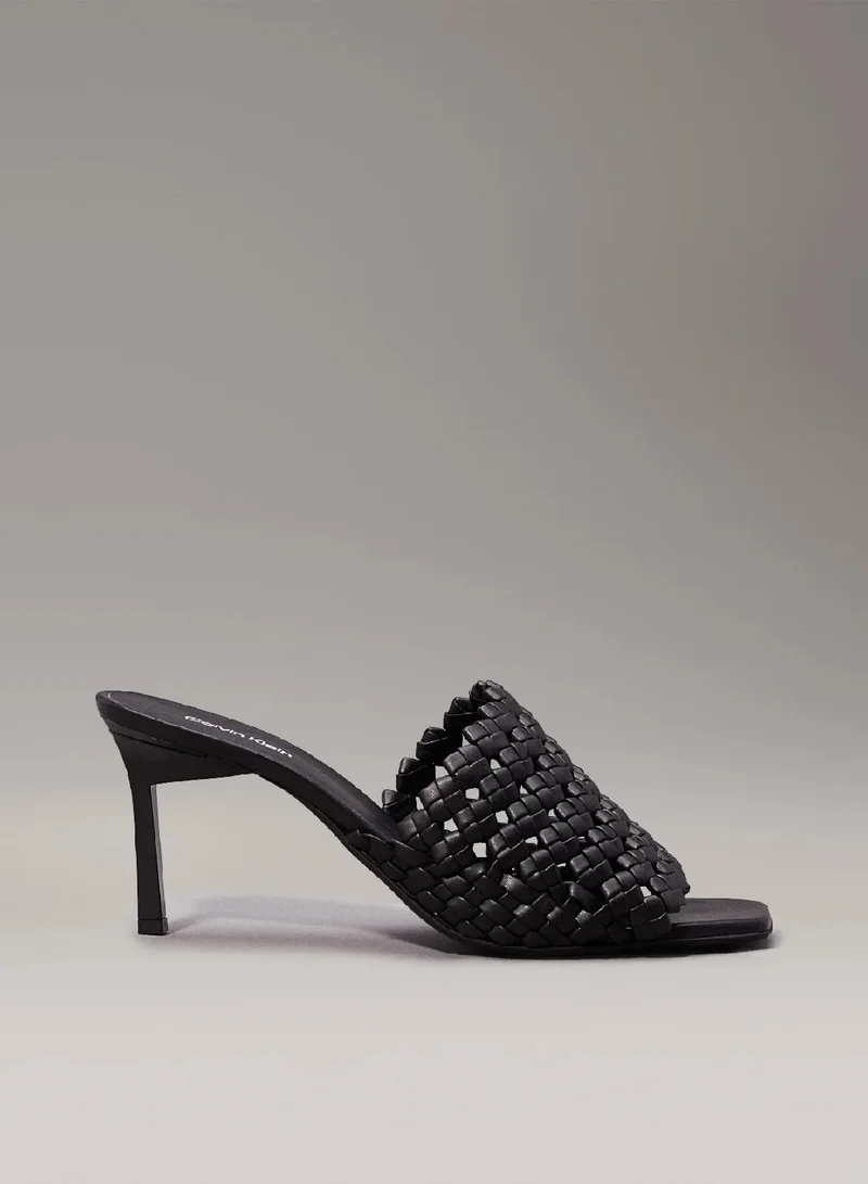 CALVIN KLEIN Woven Heeled Sandals