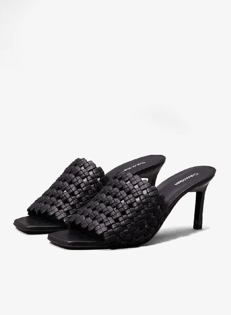 CALVIN KLEIN Woven Heeled Sandals