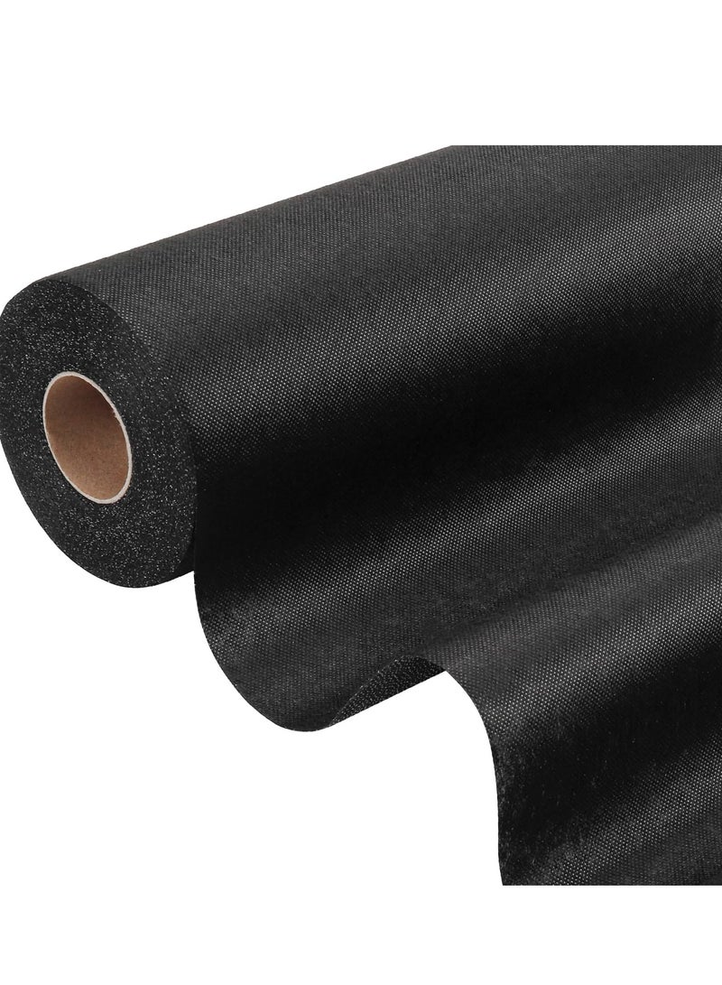 Lightweight Non-Woven Fusible Interfacing for Sewing - 11.8 x 19.7 Yards Black Fusible Fleece for Apparel, Crafts, Bags, and Home Decor. Perfect for All Your Sewing Projects! - Image 1