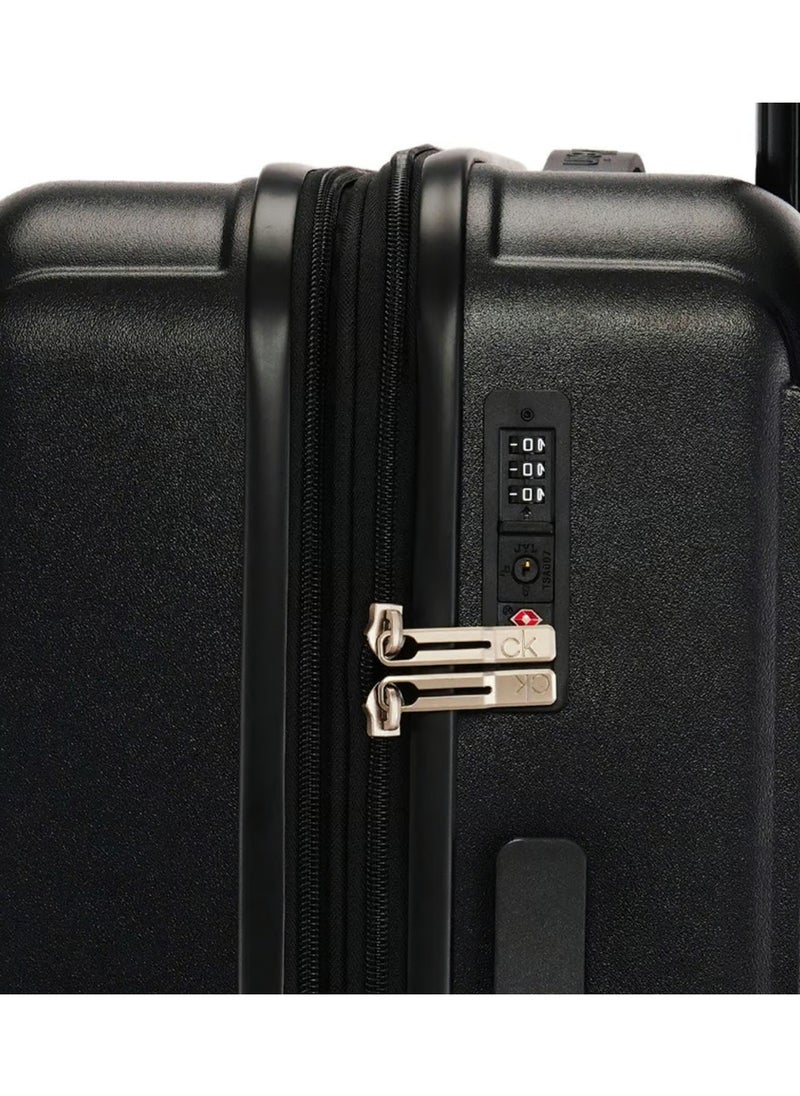 CALVIN KLEIN Bleeker Street Hardside Luggage on Wheels for Unisex | Ultra Lightweight ABS on with Spinner Wheels 4 Color Black  - Image 3