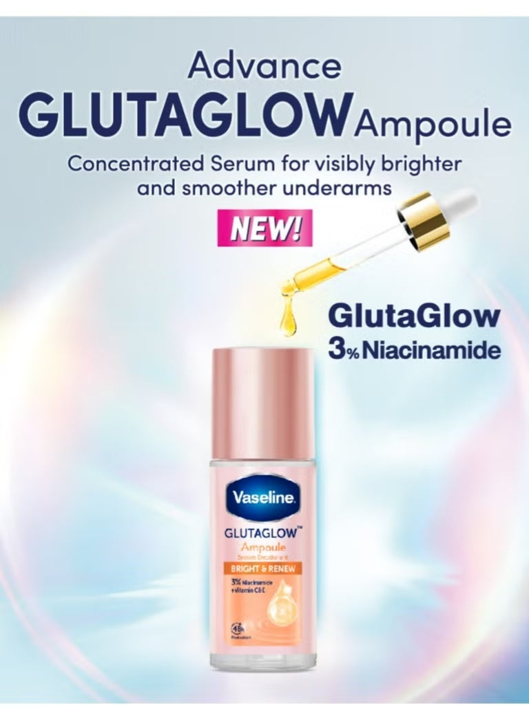 Vaseline Glutaglow Bright & Renew Ampoule Serum Deodorant - 45ml - Image 3
