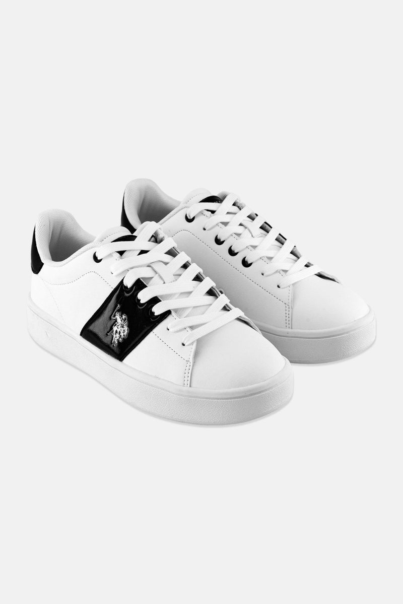U.S. Polo Assn. Women Maraya Lace Up Casual Shoes, White  - Image 1