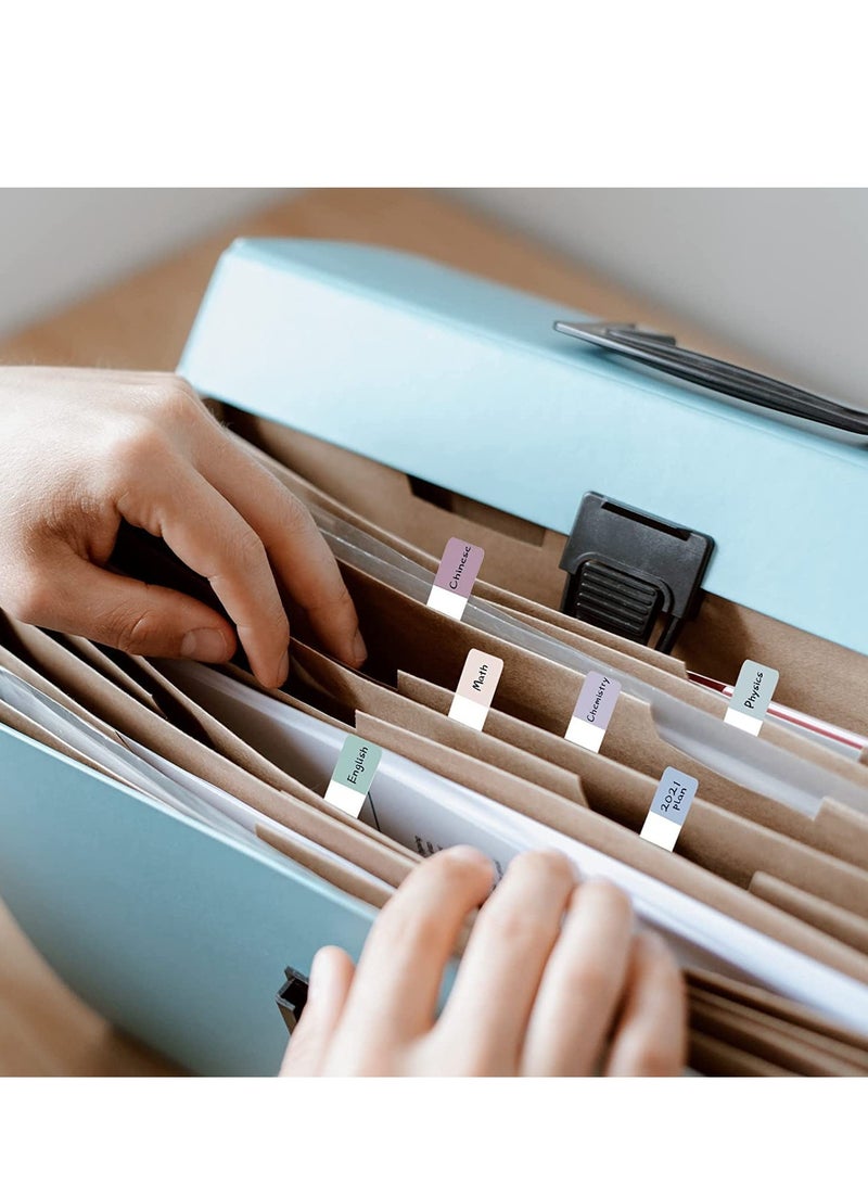 Sticky Index Tabs, Colored Adhesive  2 Size Writable and Repositionable File Reading Flags for Pages or Book Markers, Notes, Books, Paper, Classify File 520 Pieces - Image 4