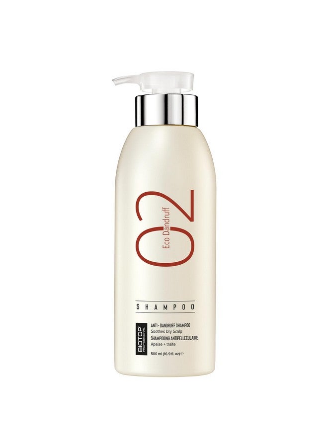 Biotop Professional 02 Eco Dandruff Shampoo - Dry Scalp Treatment & Hydrating Shampoo With Pro Vitamin B5, Zinc Pyrithione & Chamomile - Reduces Irritation And Prevents Future Dandruff (16.9Oz) - Image 1