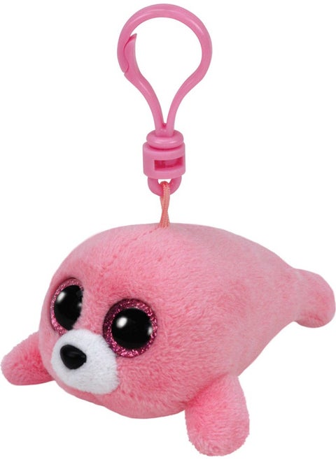 Beanie Boo'S Pierre Pink Seal Plush Keychain