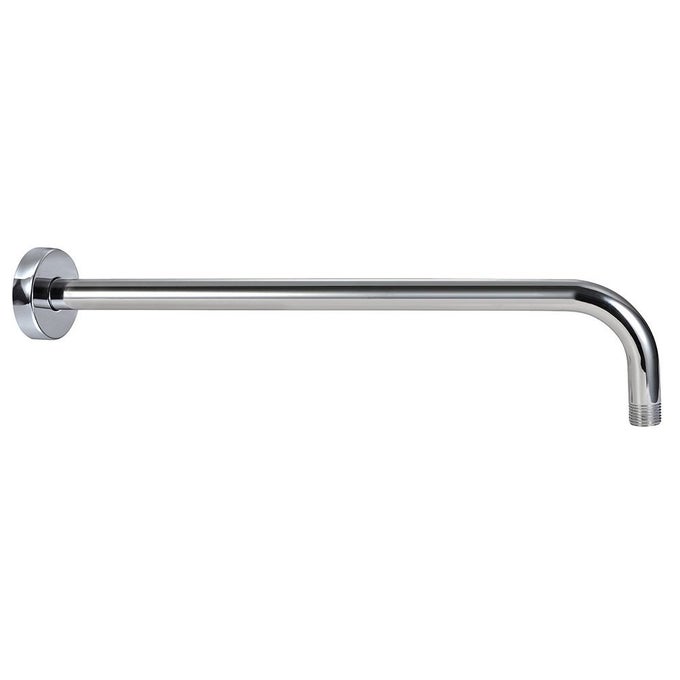 SHOWER ARM EXTENSION EXTRA LONG WATER OUTLET PJ1001 WITH FLANGE MADE OF STAINLESS STEEL CHROME FINISH 16 INCHES