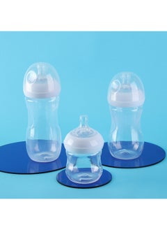 Wide-caliber PP Feeding Bottle Newborn Baby Feeding Bottle Baby Silicone Nipple Feeding Bottle Drop-resistant Anti-swelling-Capacity:330ml
