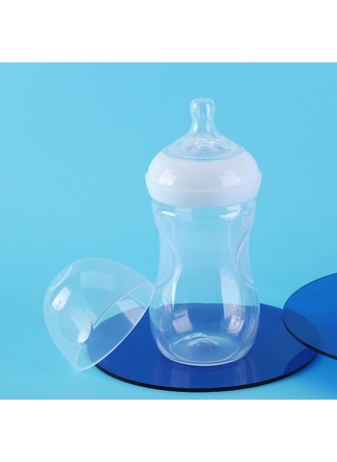 Generic - Wide-caliber PP Feeding Bottle Newborn Baby Feeding Bottle Baby Silicone Nipple Feeding Bottle Drop-resistant Anti-swelling-Capacity:330ml - Image 1