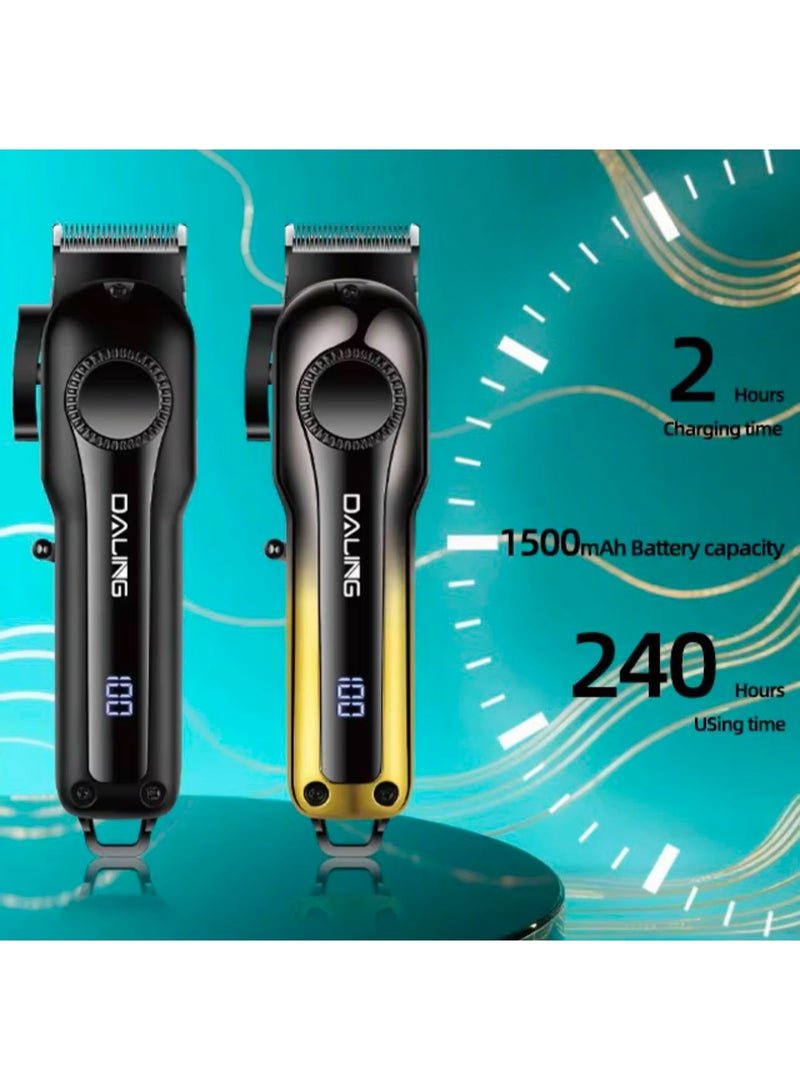 DALING DL-1923 Professional Hair Clipper USB Rechargeable with Digital Display, Blade Head with Four-level Micro-adjustment - Image 3