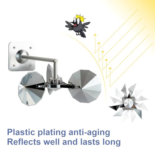OFFO 3 PCS Bird Scare Reflective Device Bird Reflector Keep Pigeon Woodpeckers and Sparrows Away for Outdoor Use Boats Roofs Gardens - Image 3