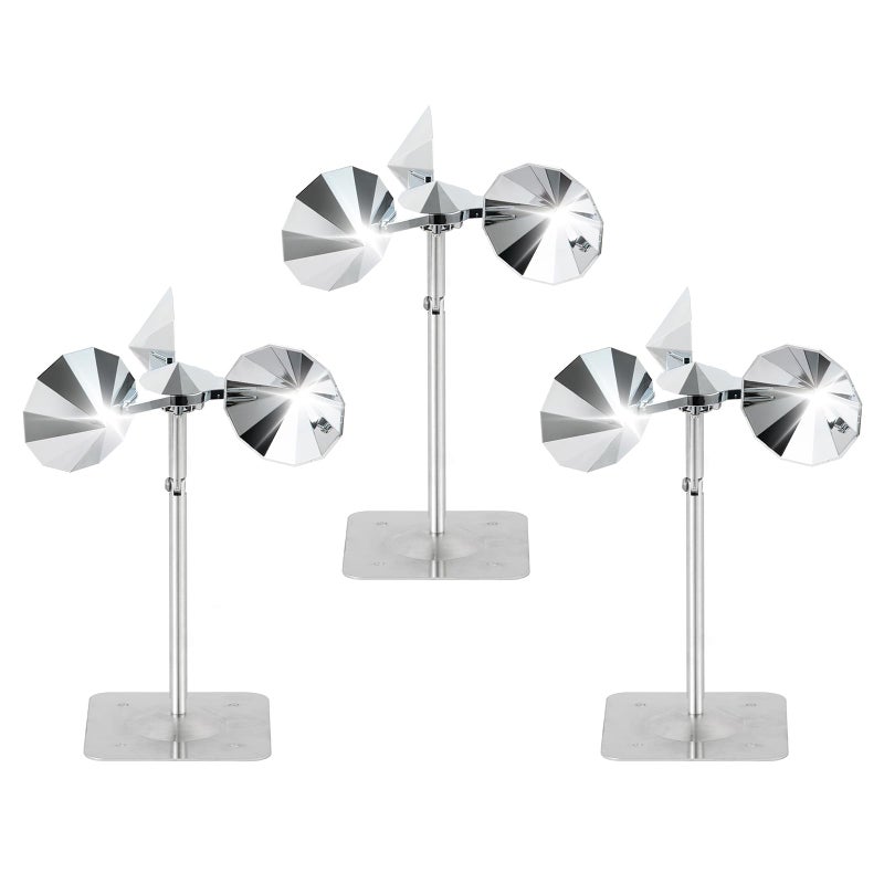 OFFO 3 PCS Bird Scare Reflective Device Bird Reflector Keep Pigeon Woodpeckers and Sparrows Away for Outdoor Use Boats Roofs Gardens - Image 2