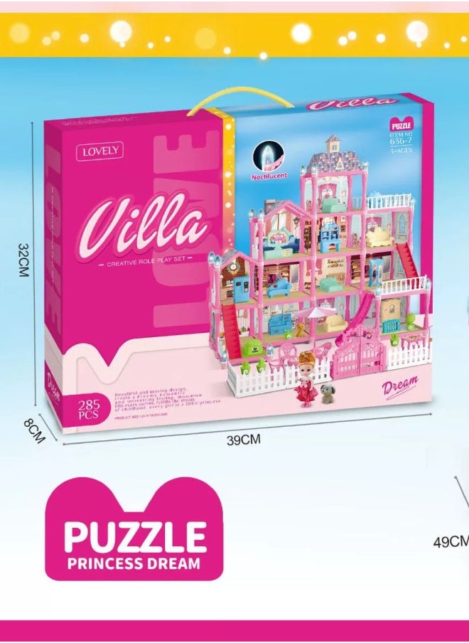 Twilen Villa Creative Role Play Set - Puzzle Princess Dream 275 Pieces  - Image 2
