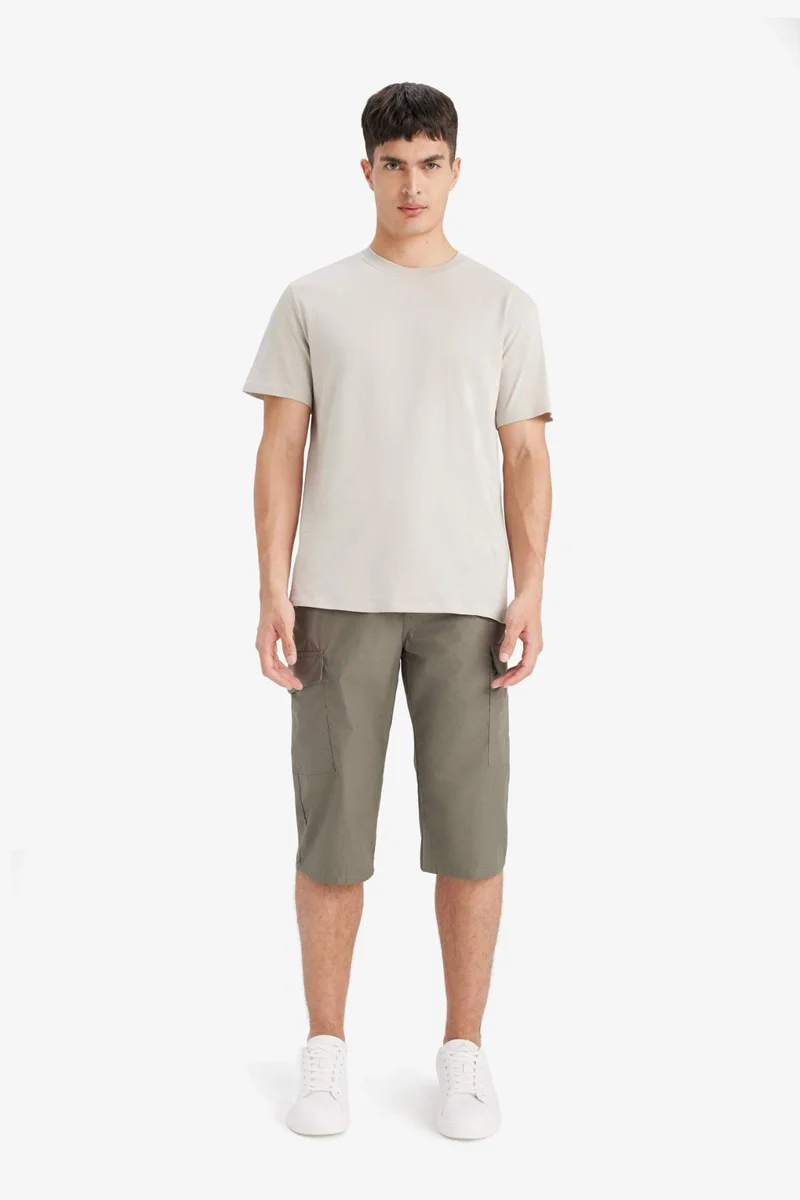 Defacto  Cotton Regular Fit Capri Pants for Men | Best Price UAE