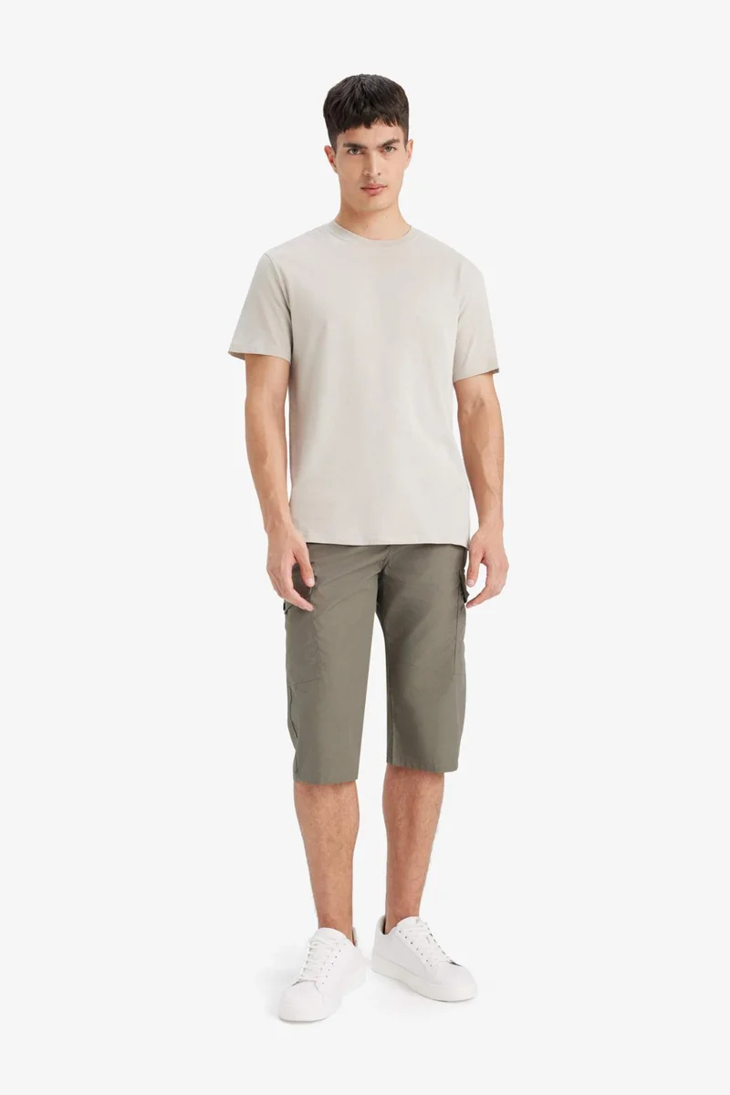 ديفاكتو Cotton Regular Fit Capri Pants