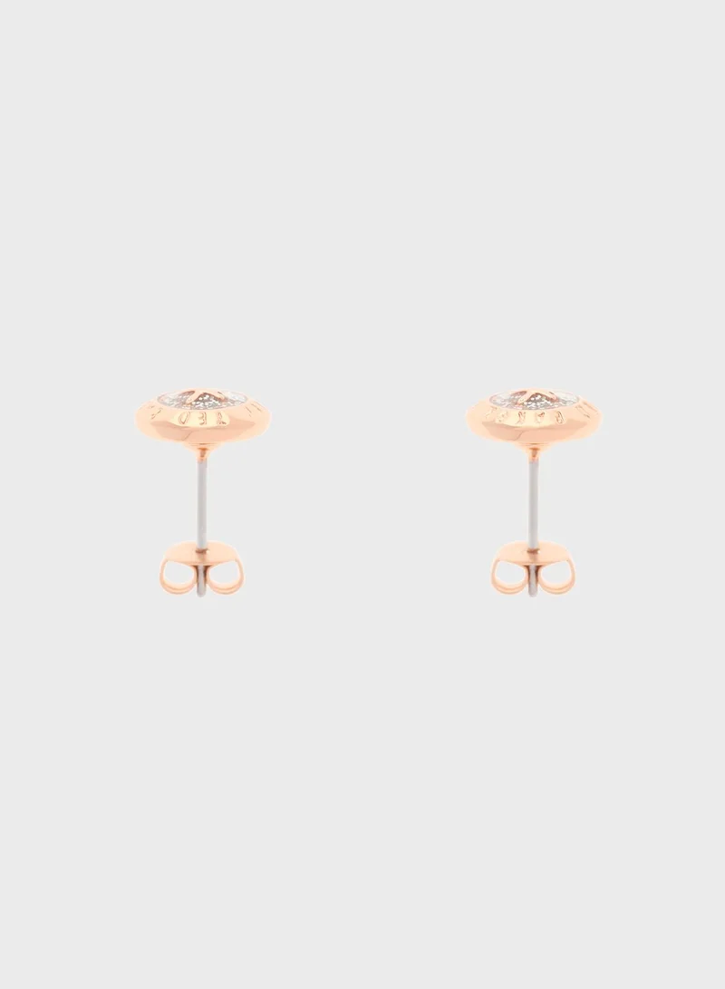 Ted Baker Eisley Enamel Button Earrings