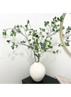 Generic Artificial Eucalytus Green Branches Faux Ficus Twig Home Office Shop Decoration 2 Pieces  - Image 4