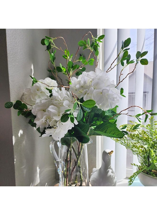 Generic Artificial Eucalytus Green Branches Faux Ficus Twig Home Office Shop Decoration 2 Pieces  - Image 3
