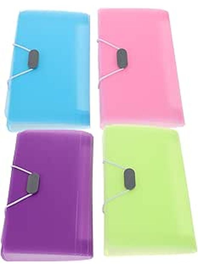 A6 Mini Plastic Expanding File Folder Set 13 Compartments for Receipt Document Storage Office Filing - Image 1