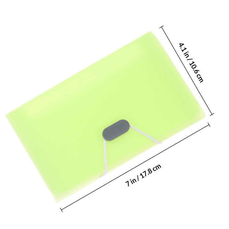 A6 Mini Plastic Expanding File Folder Set 13 Compartments for Receipt Document Storage Office Filing - Image 3