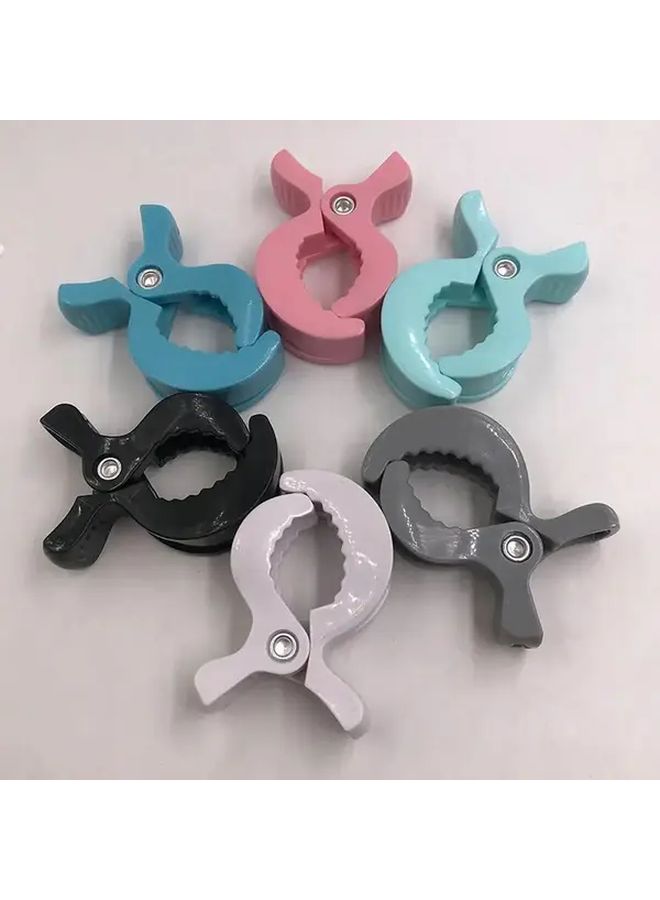 Yellow Universal Stroller Hooks Heavy Duty ABS Organizer For Diaper Bags And Shopping - Image 3