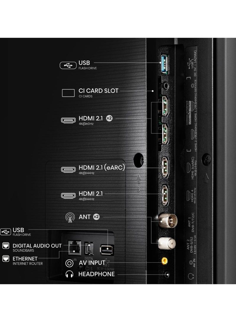 Hisense 75 Inch Smart TV, QLED, 4K Ultra HD, Dolby Atmos, VIDAA Smart OS, 144HZ, Game Mode, AI Picture 75Q72Q Black - Image 4