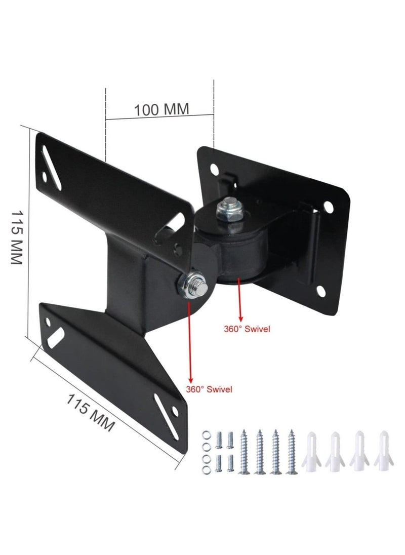 ELTRAZONE Universal Rotating Swivel Tilting LCD Monitor TV Bracket Wall Mount for Samsung, Sony, LG, Sharp, Haier, Toshiba,Element, TCL, Westinghouse 14 15 17 19 22 24 Inch  - Image 2