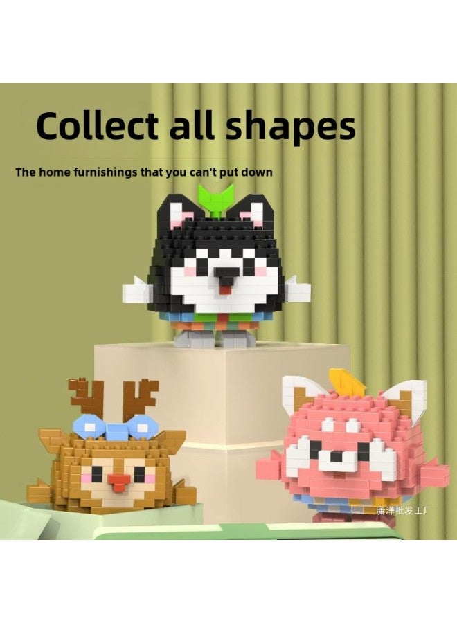 Puzzle Assembled Granular Building Blocks Toy Children Boys Girls Birthday Sharing Gift Pupils Reward Small Gifts-Color:6640 Particle Building Blocks 30 Boxes - Image 4