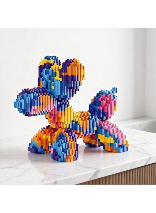 Safe Balloon Dog Construction Blocks - Creative Puzzle Toy for Family & Kids，Building Blocks for Kids - Safe Educational DIY Puzzle Toy - Image 5