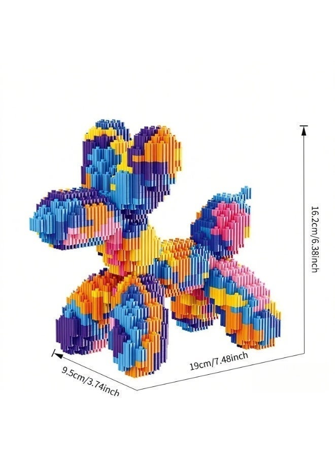 Safe Balloon Dog Construction Blocks - Creative Puzzle Toy for Family & Kids，Building Blocks for Kids - Safe Educational DIY Puzzle Toy - Image 2