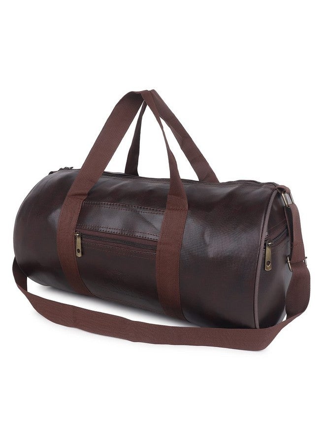 Mkail Gym Duffel Bag, Shoulder Gym Bag, Sports and Travel Bag for Multipurpose Gym, Basketball, Football, Cricket Kit, with Side & Mid Compartments for Men, Women, Boys & Girls (Brown) - Image 1