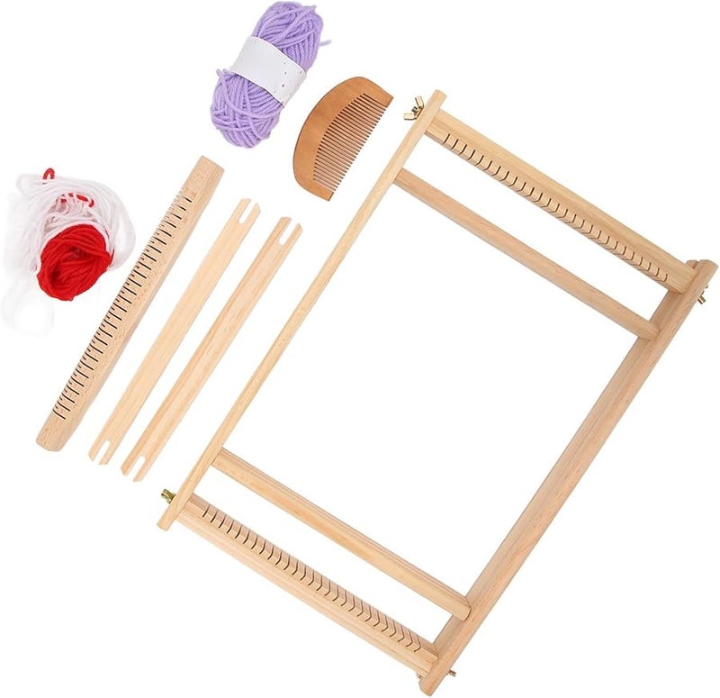 Tnfeeon Wooden Weaving Knitting Machine Kit for Kids Beginners DIY Educational Craft - Image 3