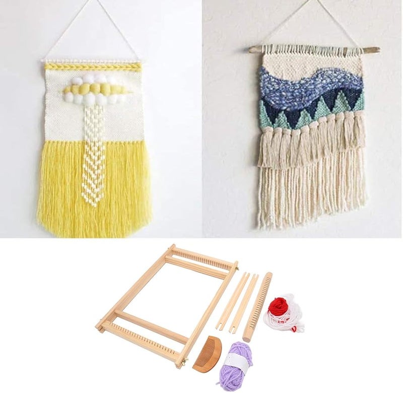 Tnfeeon Wooden Weaving Knitting Machine Kit for Kids Beginners DIY Educational Craft - Image 4