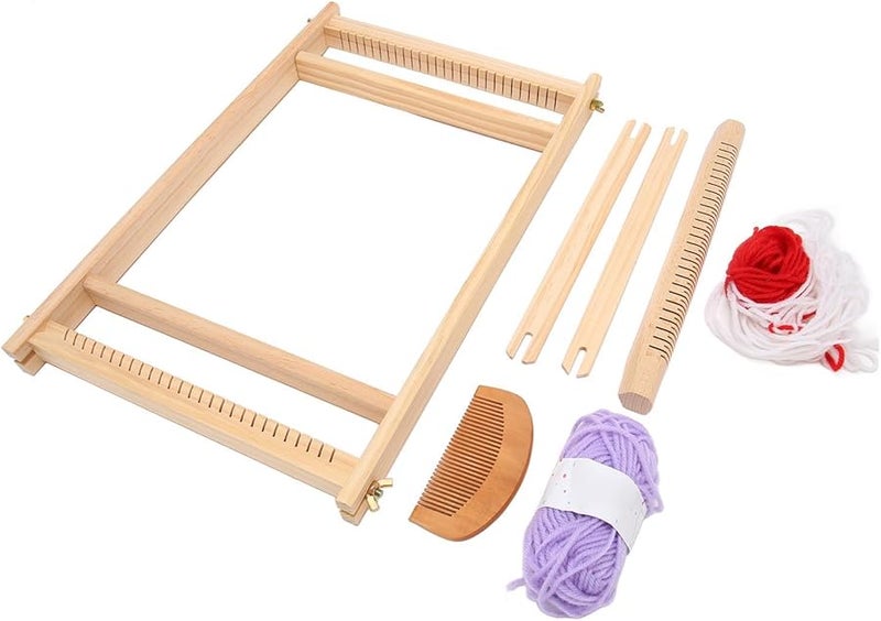 Tnfeeon Wooden Weaving Knitting Machine Kit for Kids Beginners DIY Educational Craft - Image 5