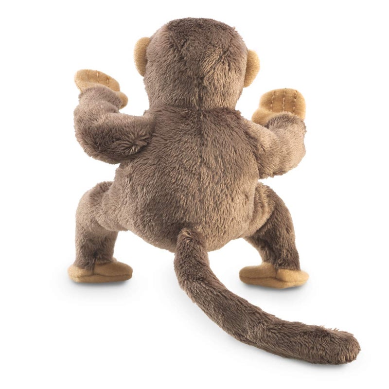 Folkmanis Mini Monkey Finger Puppet , Brown - Image 2